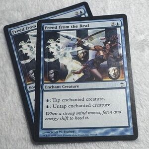 MTG Magic the Gathering Freed from the Real x2